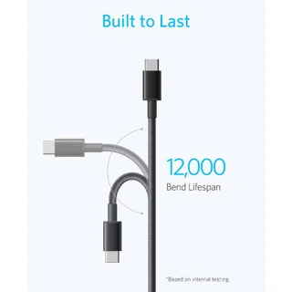 کابل تبدیل USB-C به USB-C انکر مدل Nylon A8752 طول یک متر 101549114