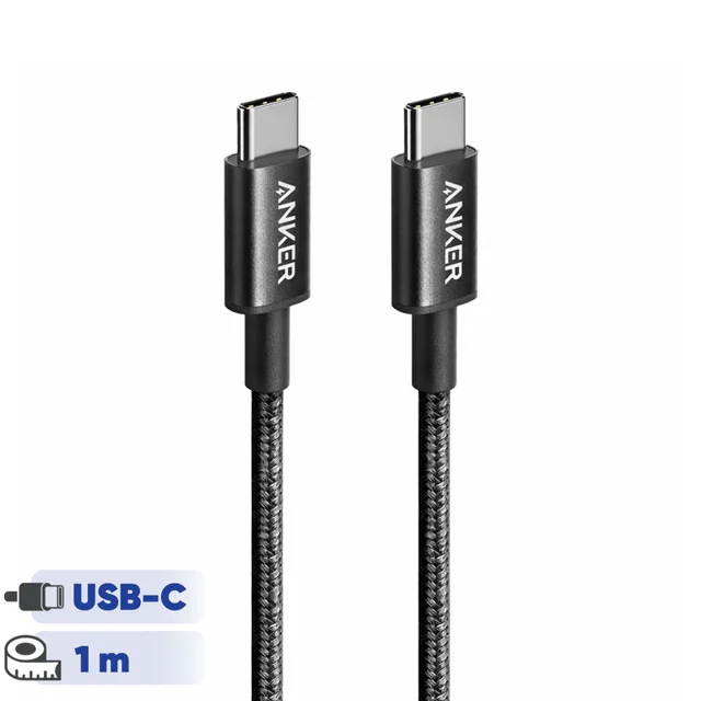 کابل تبدیل USB-C به USB-C انکر مدل Nylon A8752 طول یک متر 101549117