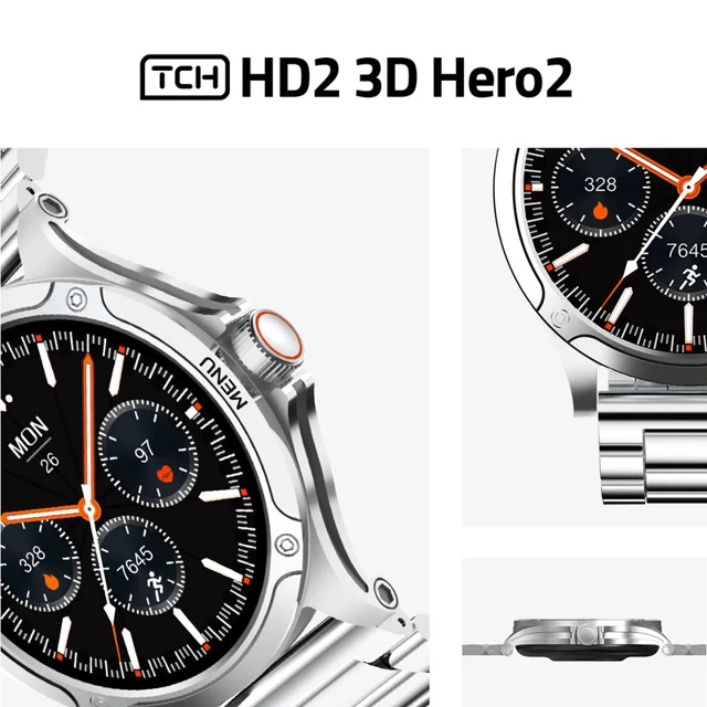 ساعت هوشمند تی سی اچ مدل TCH HD2 3D Hero2 دارای قابلیت های کنترل موسیقی (Music Player)، پش 101566949